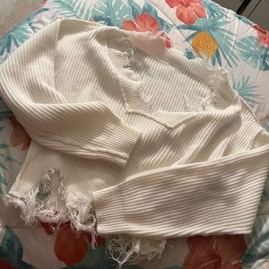 White crop top